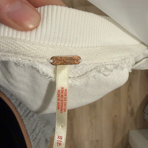 Free People White Women's Sweatshirt - Picture 3 of 5